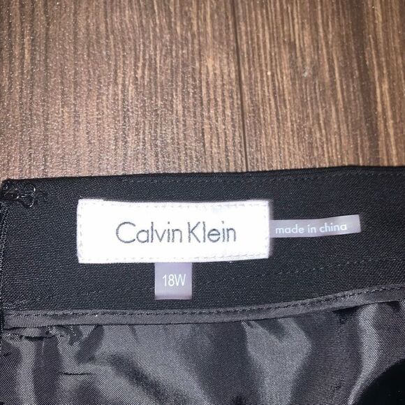 Calvin Klein black military stripe professional normcore skirt - Picture 3 of 4